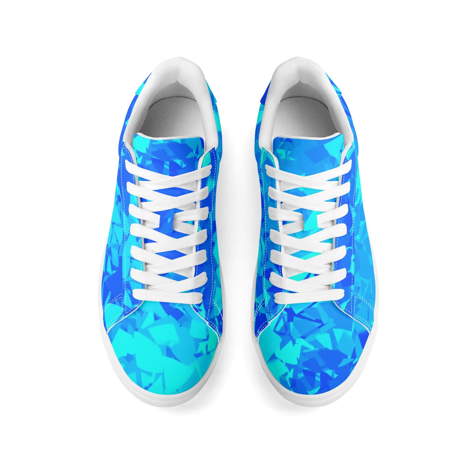 Blue Crystal Low Top Leather Sneaker Low Top Sneaker 83.99 Blue, Crystal, Leather, Low, Sneaker, Top JLR Design