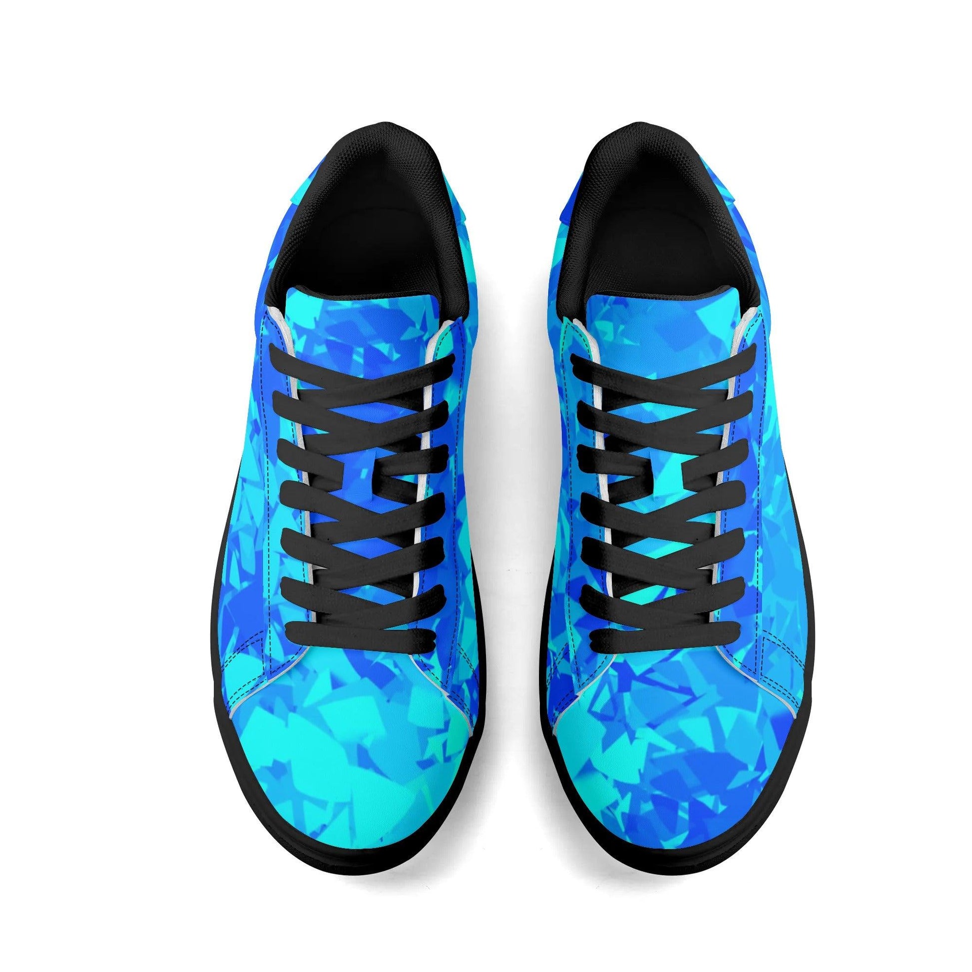 Blue Crystal Low Top Leather Sneaker Low Top Sneaker 83.99 Blue, Crystal, Leather, Low, Sneaker, Top JLR Design