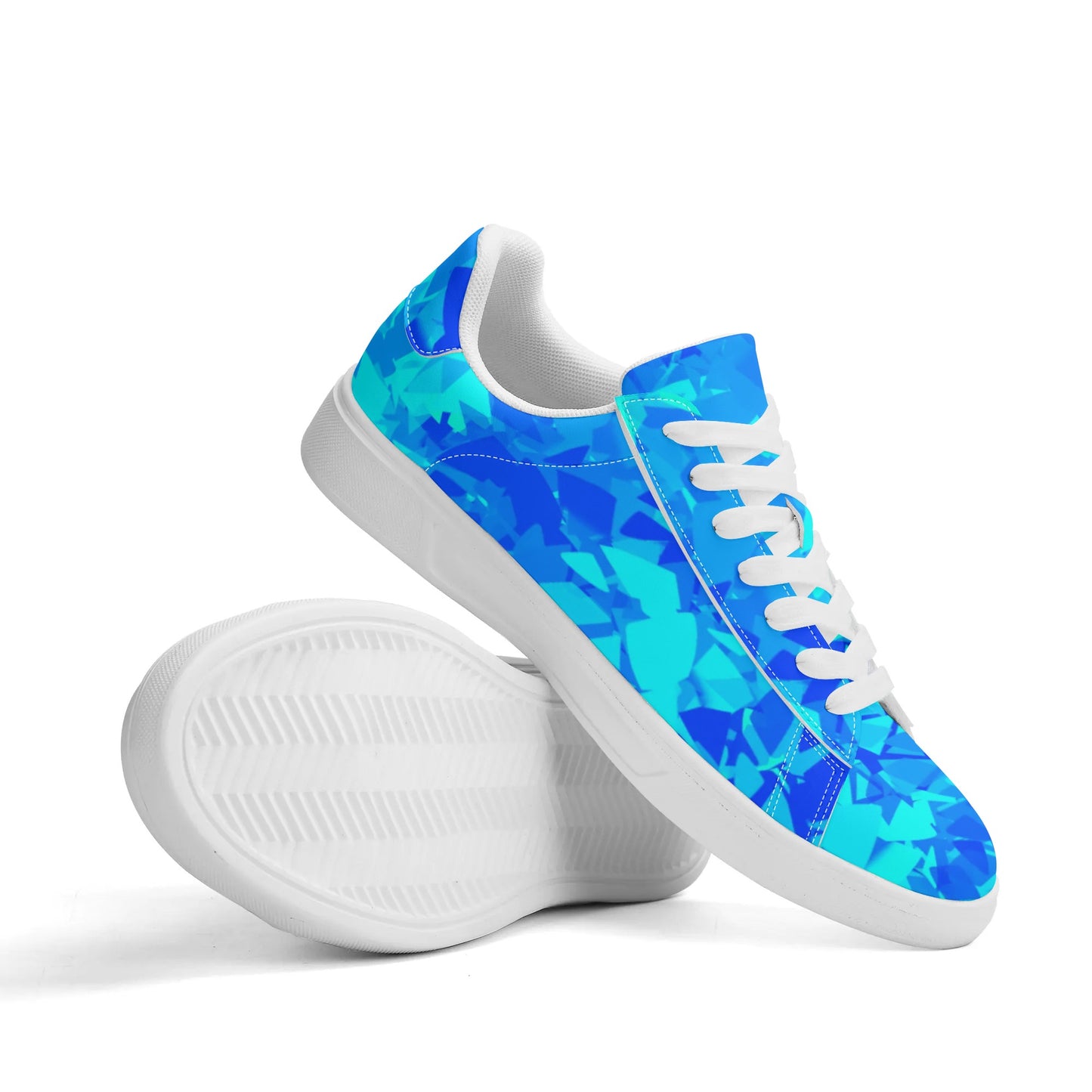 Blue Crystal Low Top Leather Sneaker Low Top Sneaker 83.99 Blue, Crystal, Leather, Low, Sneaker, Top JLR Design