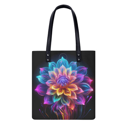 Neon Dahlia PU Leder Handtasche