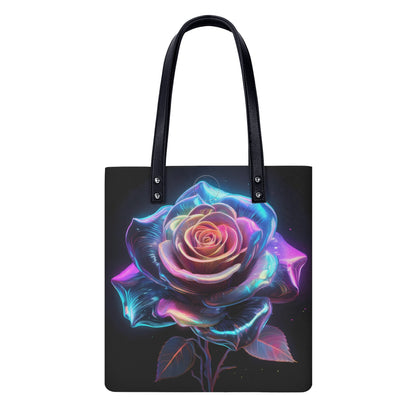 Neon Rose PU Leder Handtasche