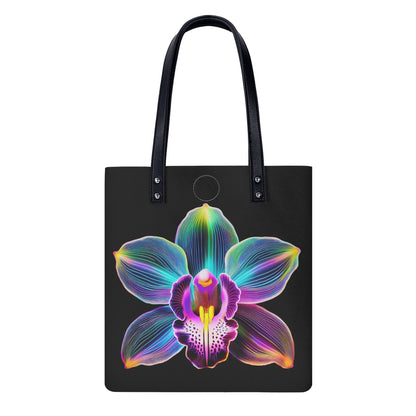 Neon Orchidee 2 PU Leder Handtasche