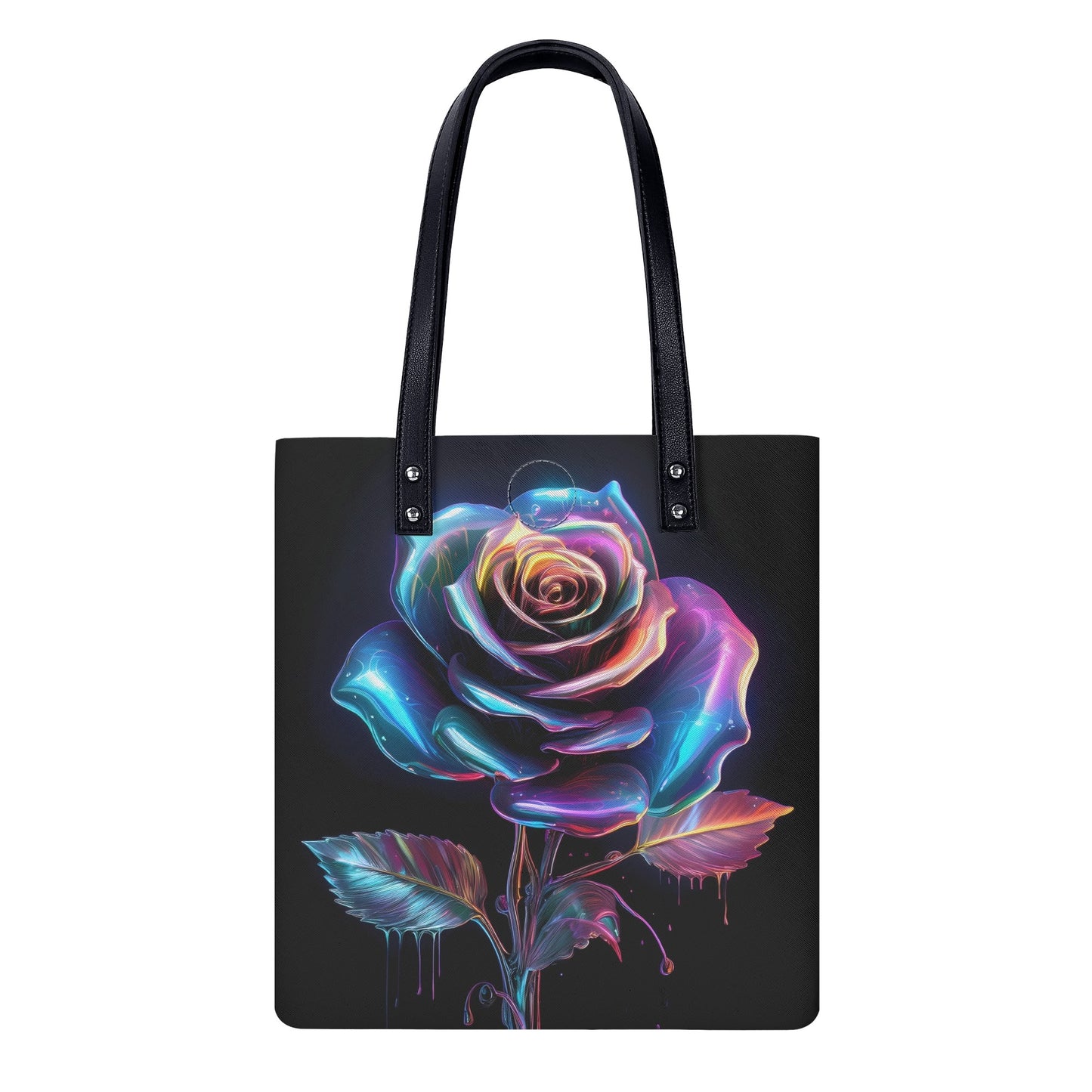 Neon Rose 2 PU Leder Handtasche