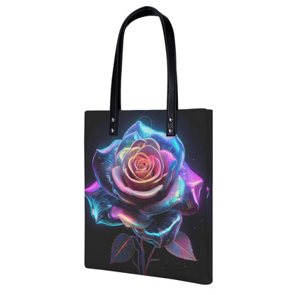 Neon Rose PU Leder Handtasche