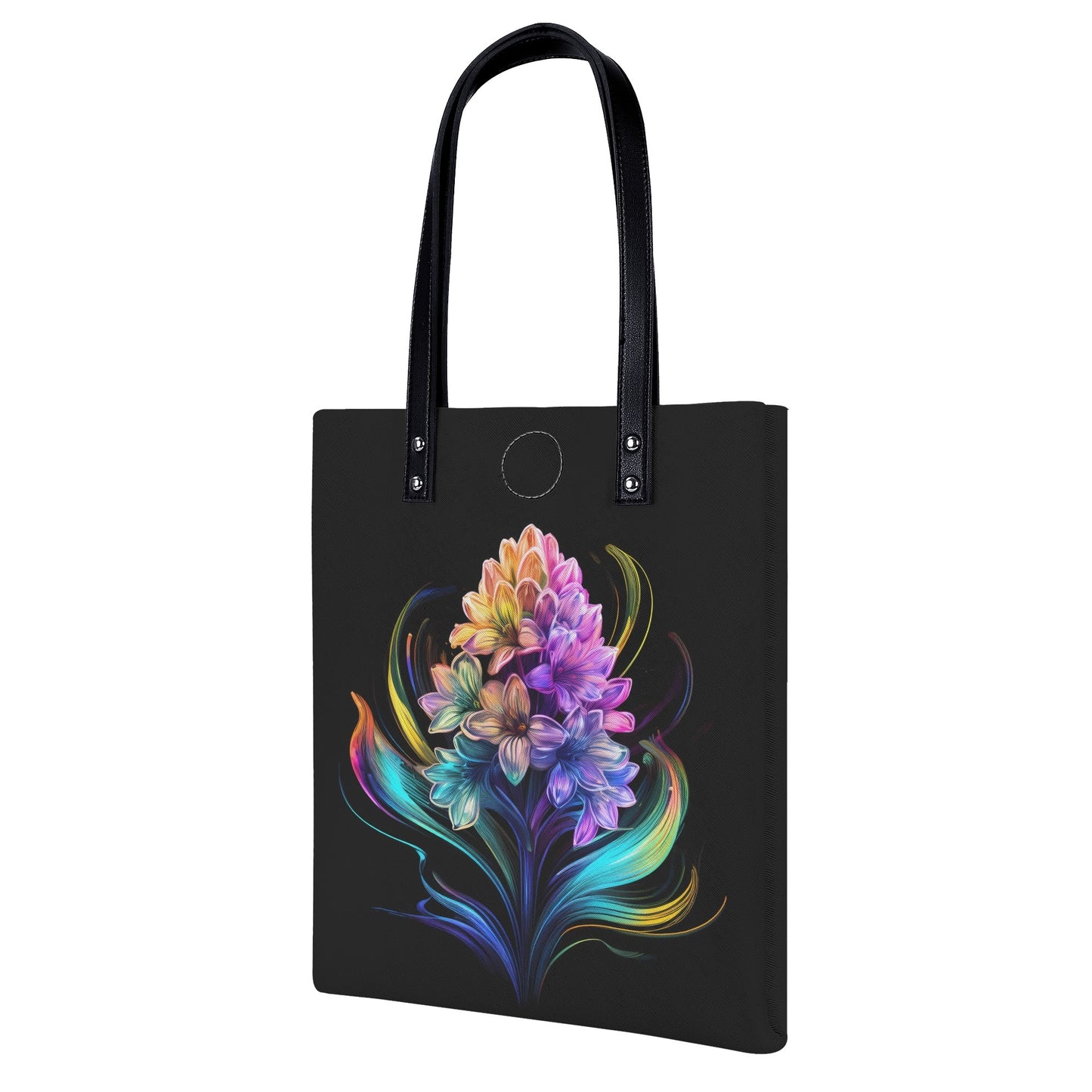 Neon Hyazinth PU Leder Handtasche