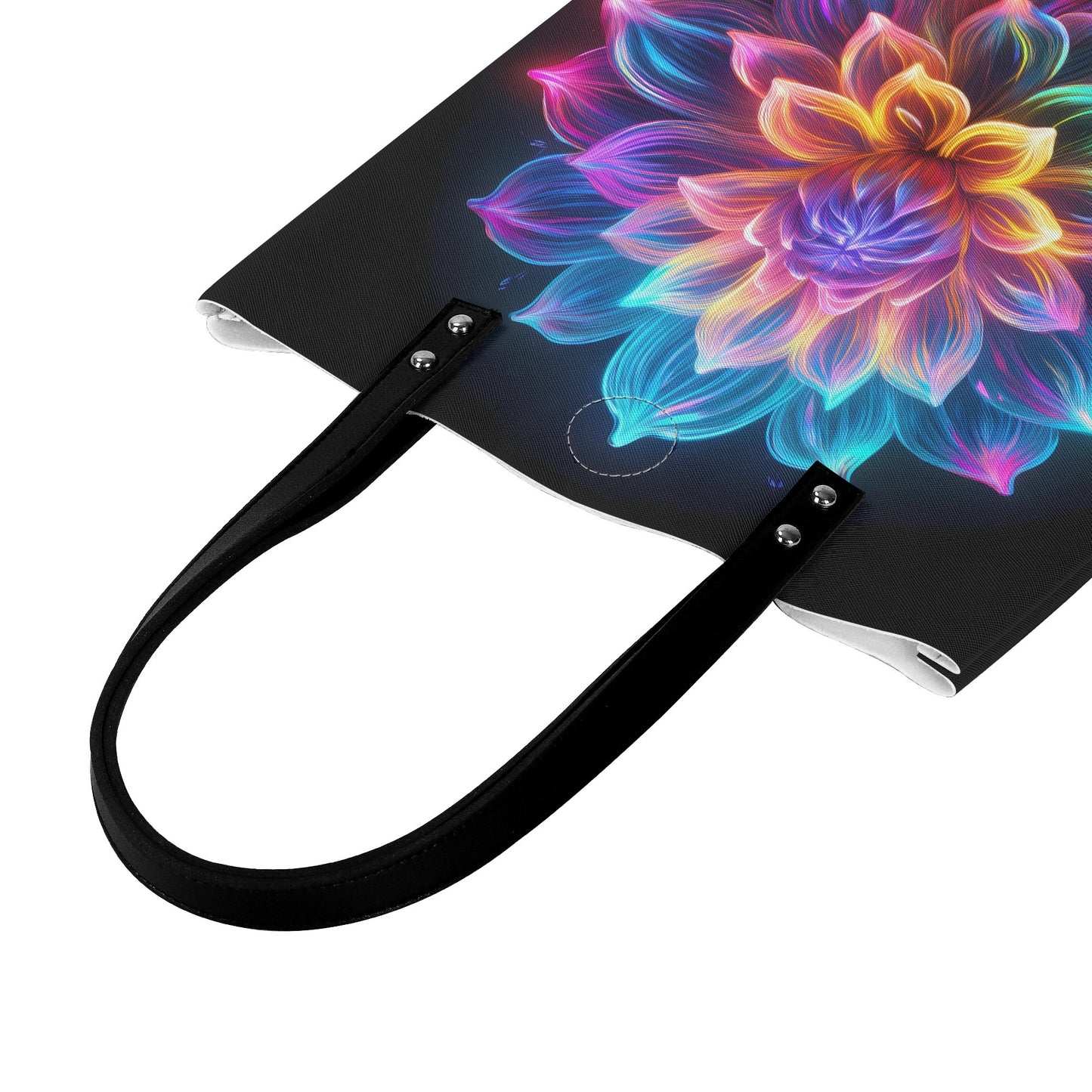 Neon Dahlia PU Leder Handtasche