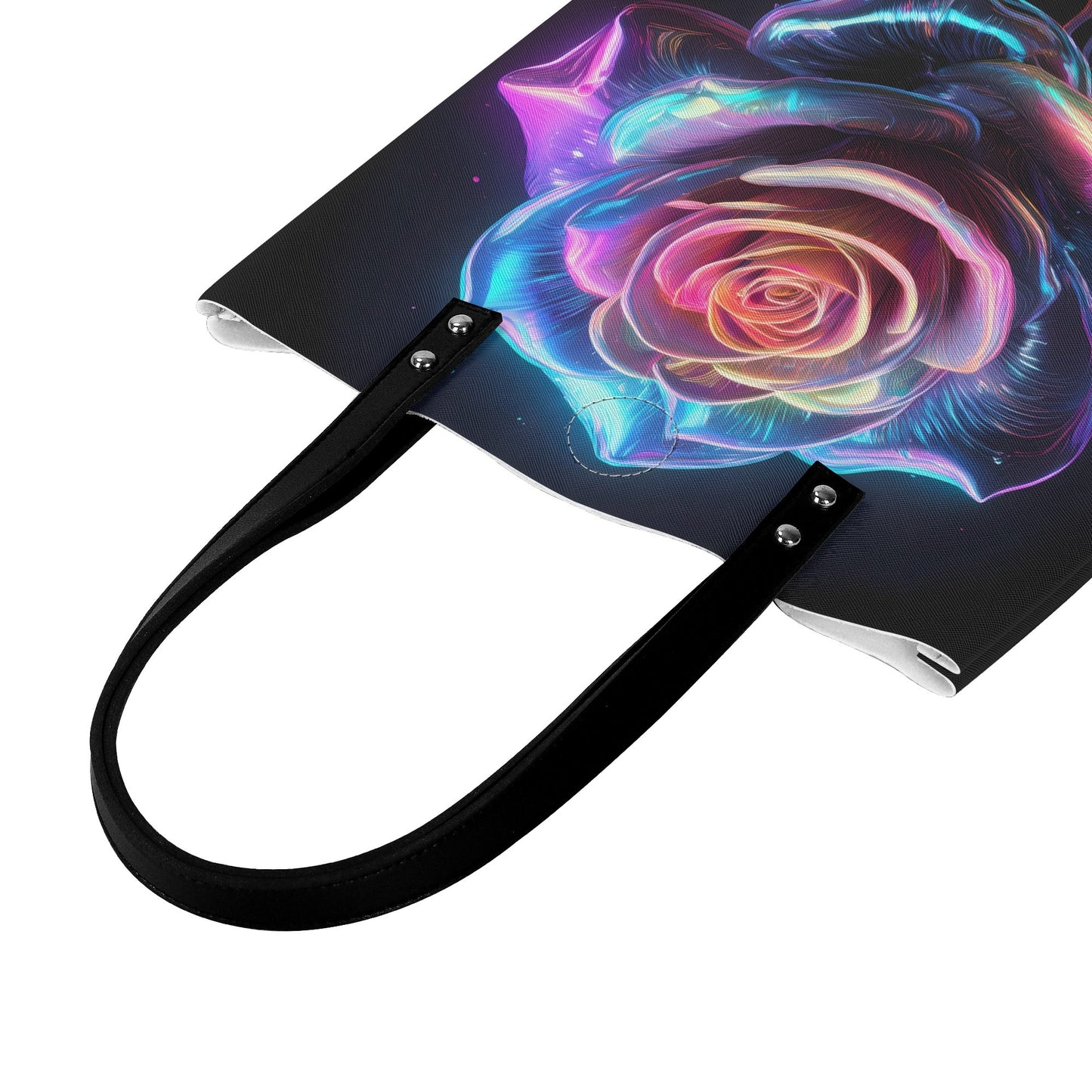 Neon Rose PU Leder Handtasche