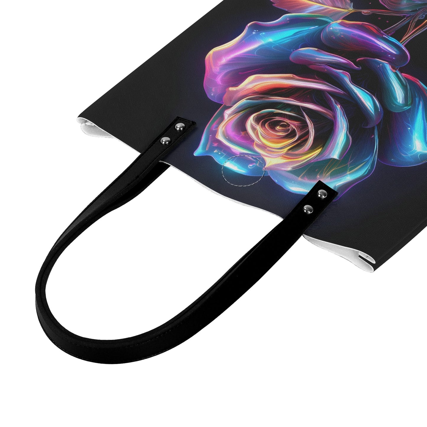 Neon Rose 2 PU Leder Handtasche