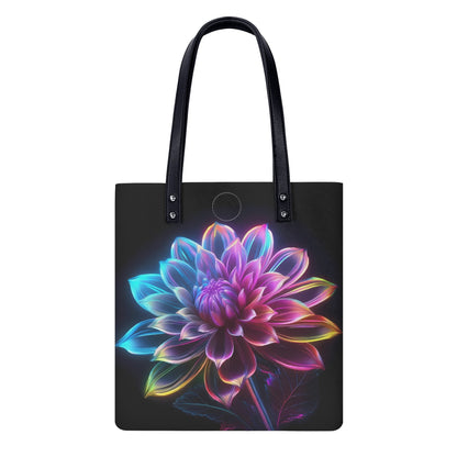 Neon Dahlia 2 PU Leder Handtasche