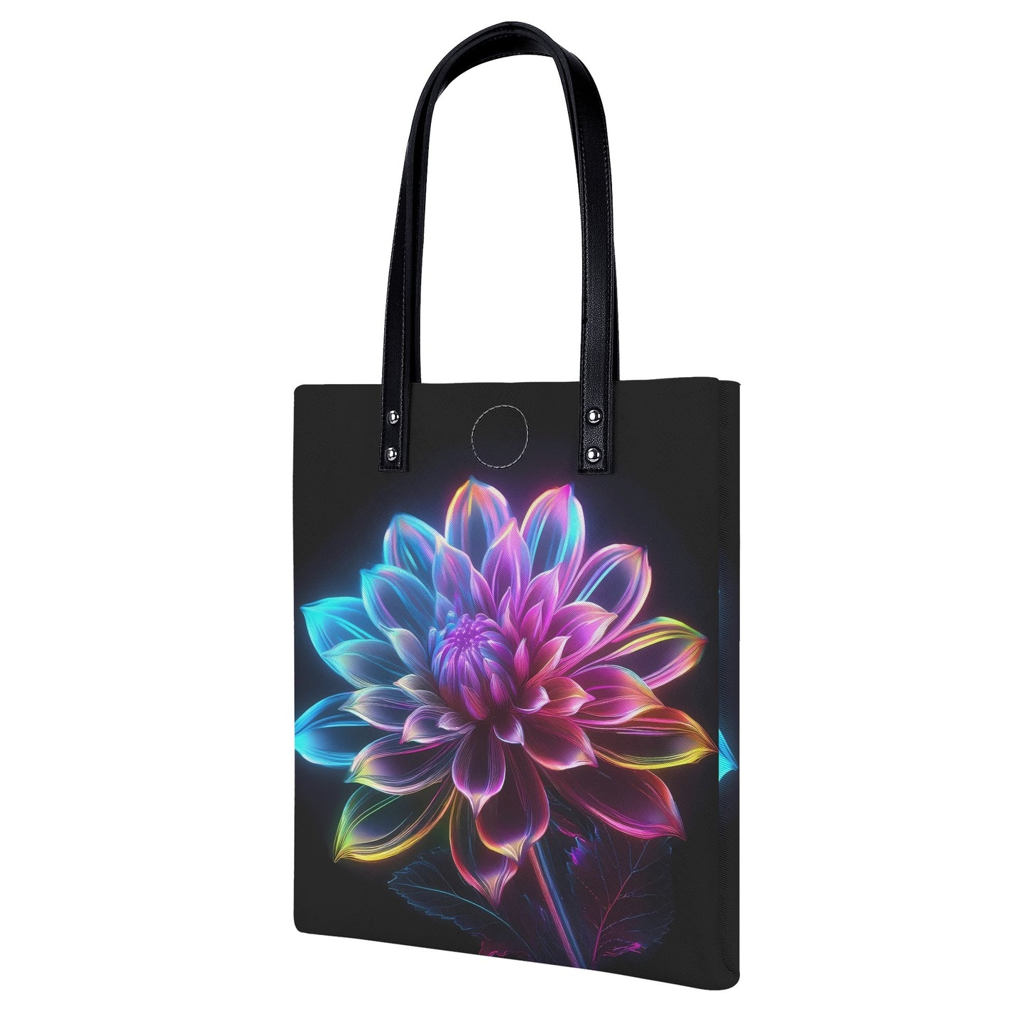 Neon Dahlia 2 PU Leder Handtasche