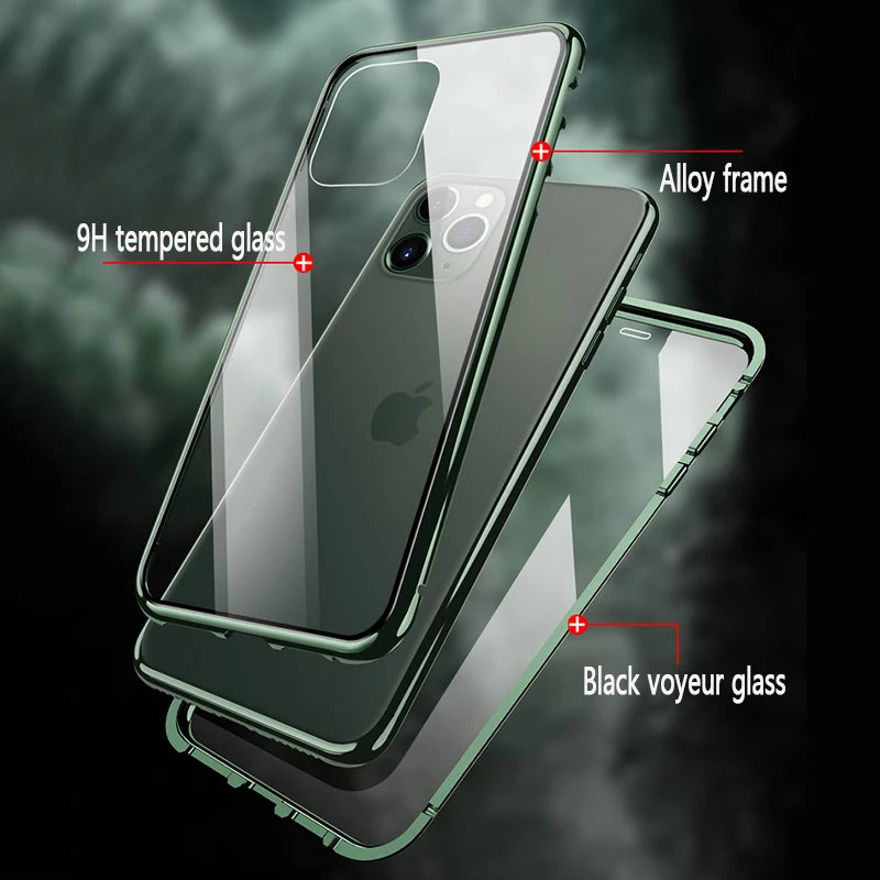 360° Schutz: Hülle mit Magnetverschluss für Iphone 13 14 15 16 Pro Plus Max magnetische Hülle Iphone JLR Design