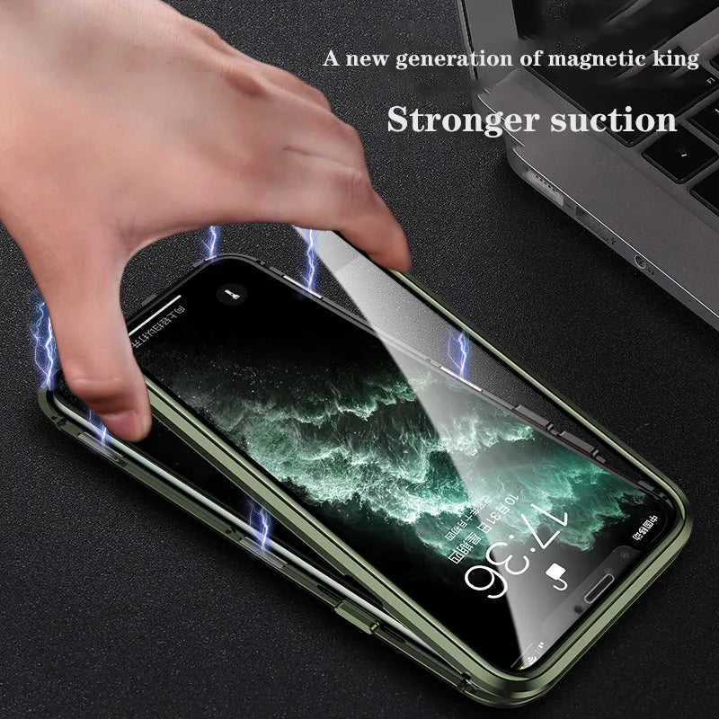 360° Schutz: Hülle mit Magnetverschluss für Iphone 13 14 15 Pro Plus Max magnetische Hülle Iphone JLR Design
