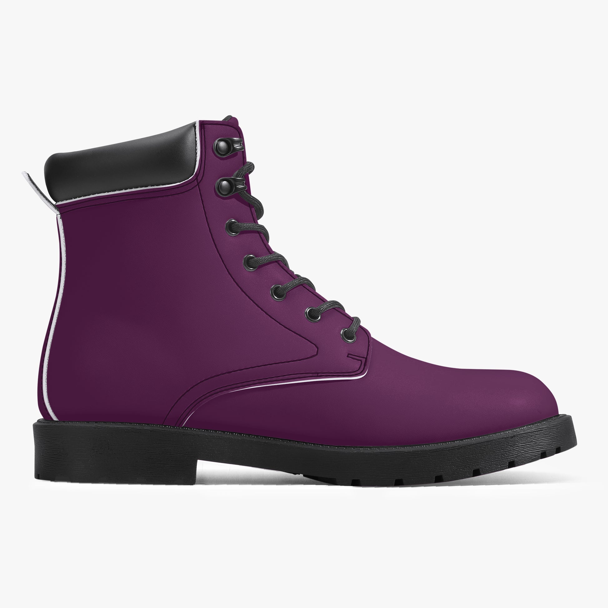 Tyrian Purple Leder Boots | Stylische und Warme Winterstiefel Boots JLR Design