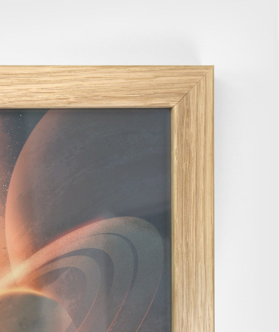 Personalisiertes Wood Frame Poster | Wunschfoto im matten Holz-Rahmen