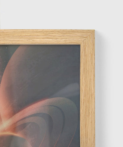 Personalisiertes Poster | Wunschfoto im Premium-Hell-Holz-Rahmen