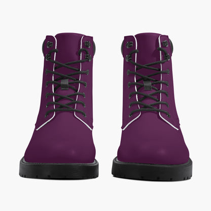 Tyrian Purple Leder Boots | Stylische und Warme Winterstiefel Boots JLR Design