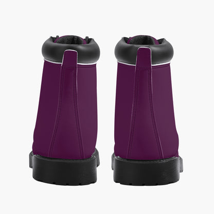 Tyrian Purple Leder Boots | Stylische und Warme Winterstiefel Boots JLR Design