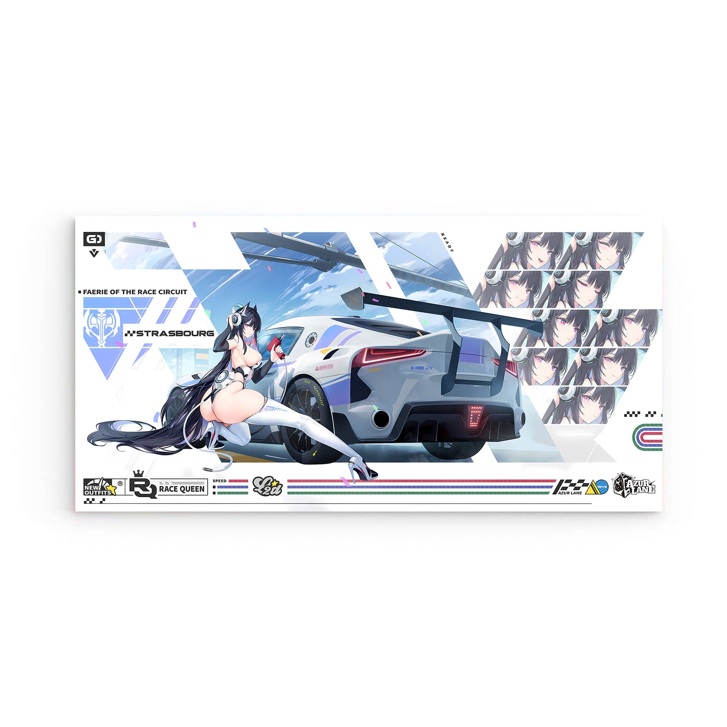 Azur Lane Wanddekoration - Race Queen Faerie of the Race Circuit Strasbourg