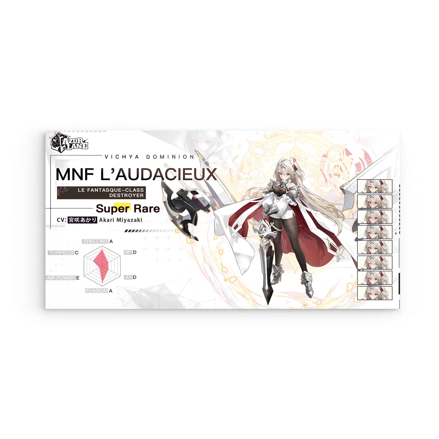 Azur Lane Wanddekoration - Charakter Vichya Dominion MNF L'audacieux