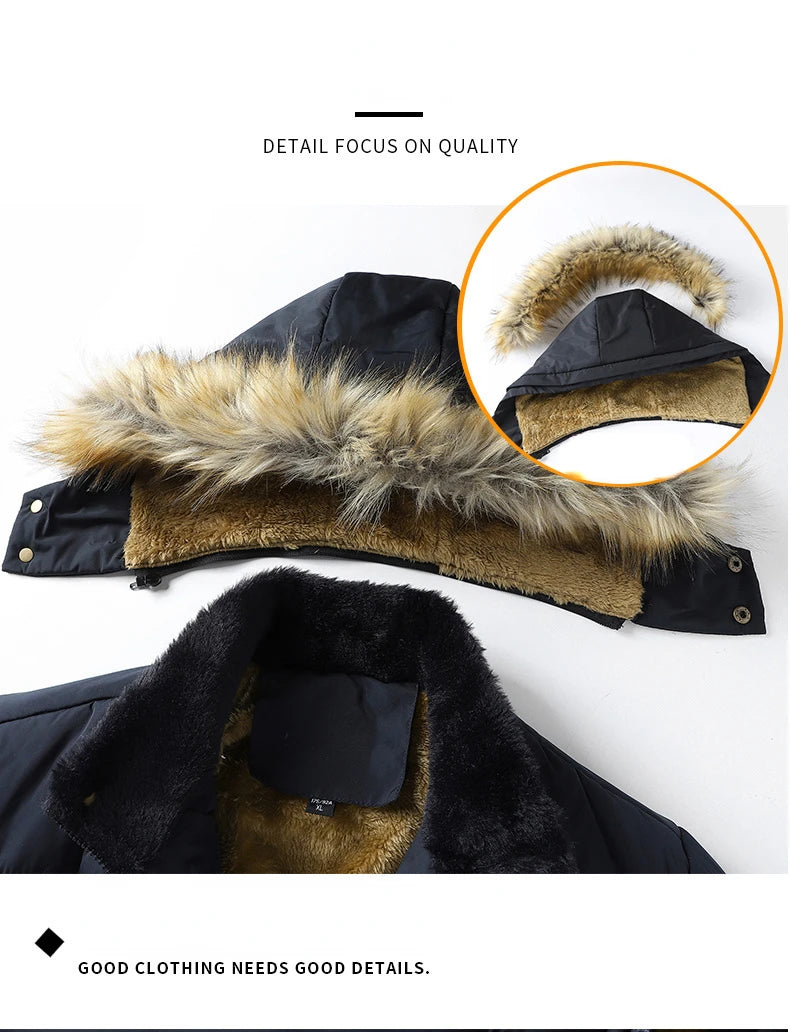 Fleece lined winter coat