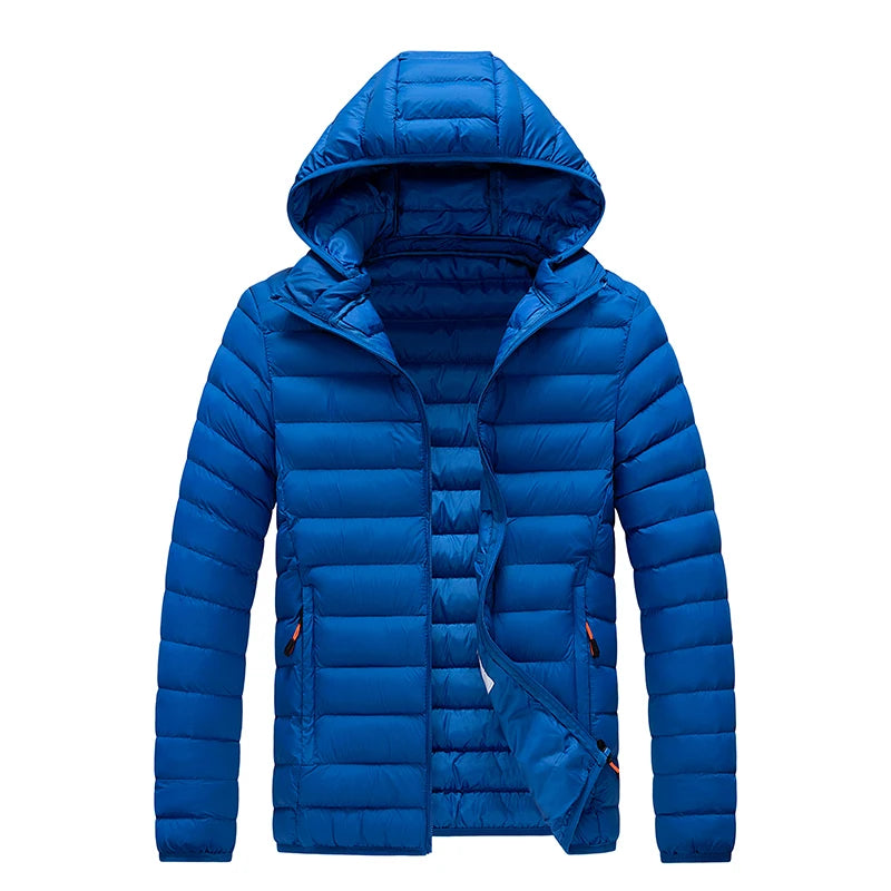 Herren Winterparka – Wasserdicht, Warm, Mit Abnehmbarer Kapuze, Lässige Outdoor-Jacke für Herbst & Winter