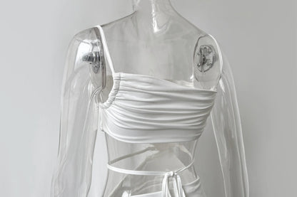Elegantes Sommer-Maxikleid mit Cut-out & Schlitz