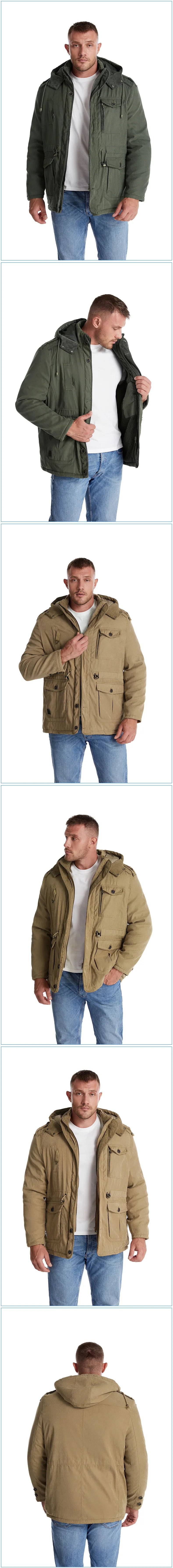 Thick fleece parka