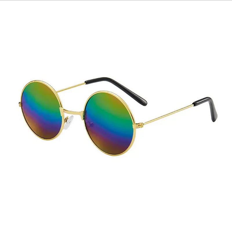 Retro Rundbrille | Hippie Style | Metallrahmen | Bunt | UV400