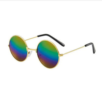 Retro Rundbrille | Hippie Style | Metallrahmen | Bunt | UV400