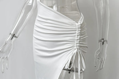 Elegantes Sommer-Maxikleid mit Cut-out & Schlitz