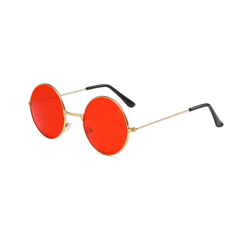 Retro Rundbrille | Hippie Style | Metallrahmen | Bunt | UV400