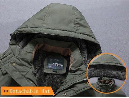 Windbreaker mit Fleece und Kapuze