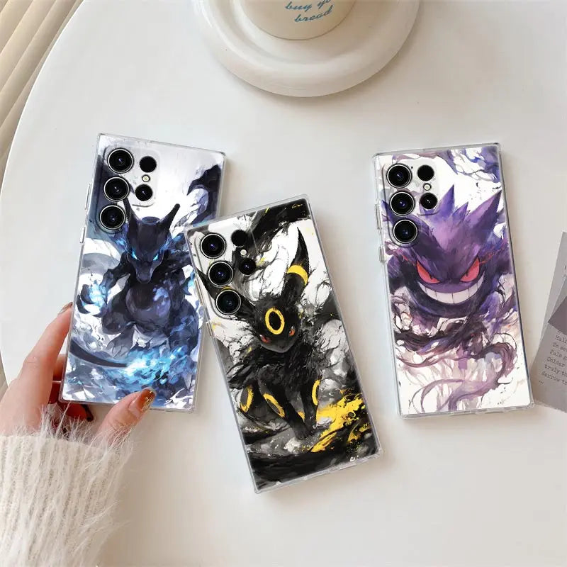 Premium Pokémon Ink-Art Hülle für Samsung Galaxy S-Serie | Clear Case