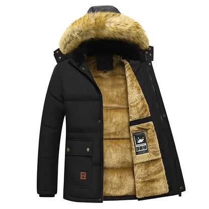 Fleece lined winter coat