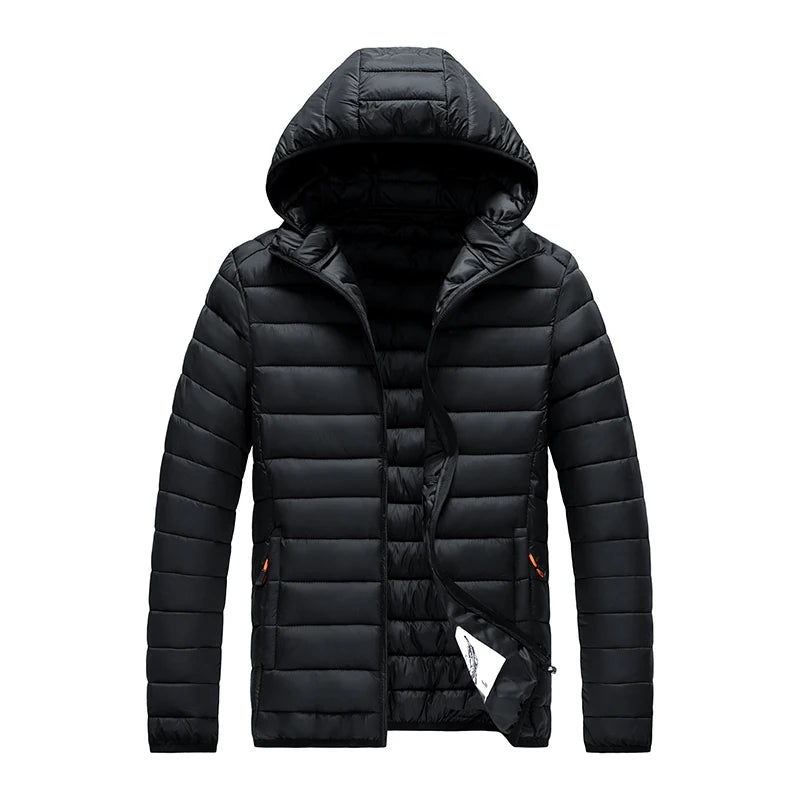 Herren Winterparka – Wasserdicht, Warm, Mit Abnehmbarer Kapuze, Lässige Outdoor-Jacke für Herbst & Winter