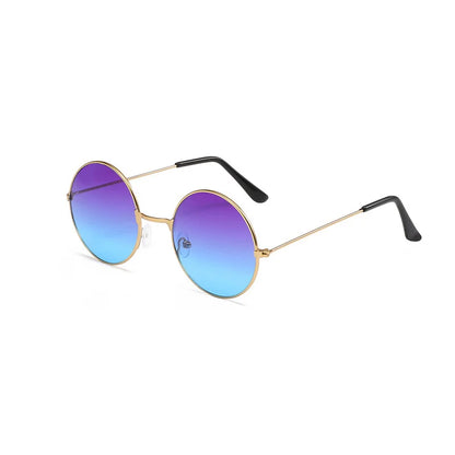 Retro Rundbrille | Hippie Style | Metallrahmen | Bunt | UV400