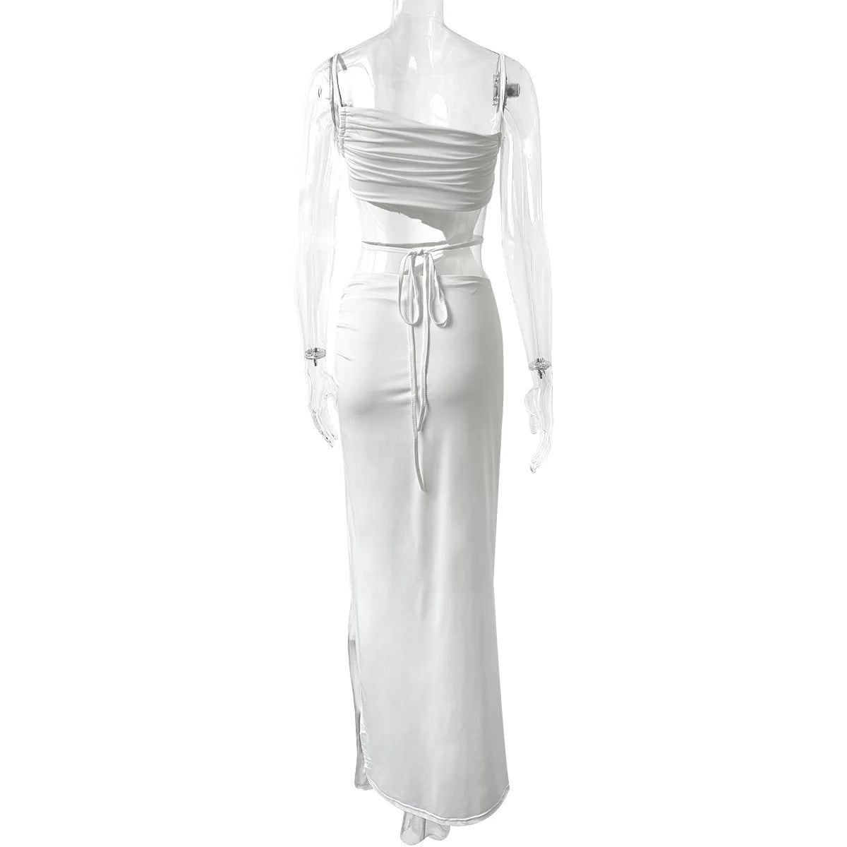 Elegantes Sommer-Maxikleid mit Cut-out & Schlitz
