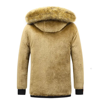 Fleece lined winter coat