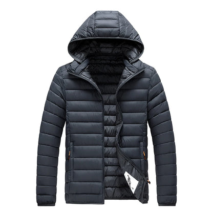 Herren Winterparka – Wasserdicht, Warm, Mit Abnehmbarer Kapuze, Lässige Outdoor-Jacke für Herbst & Winter