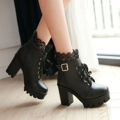 absatz-plateau-stiefel-mit-spitze-high-heels-jlr-design-69707 - JLR Design