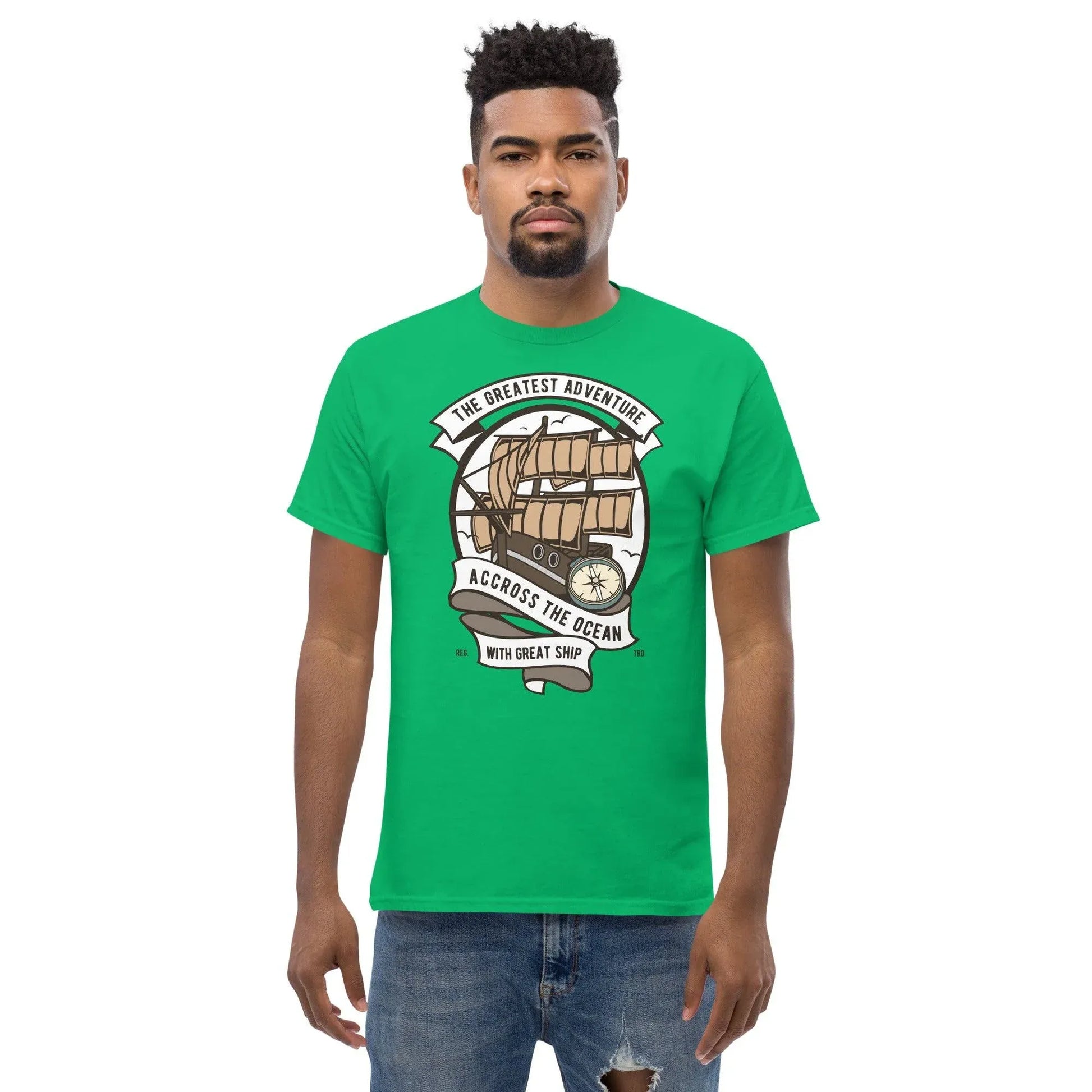 across-the-ocean-herren-t-shirt-t-shirt-jlr-design-33673 - JLR Design