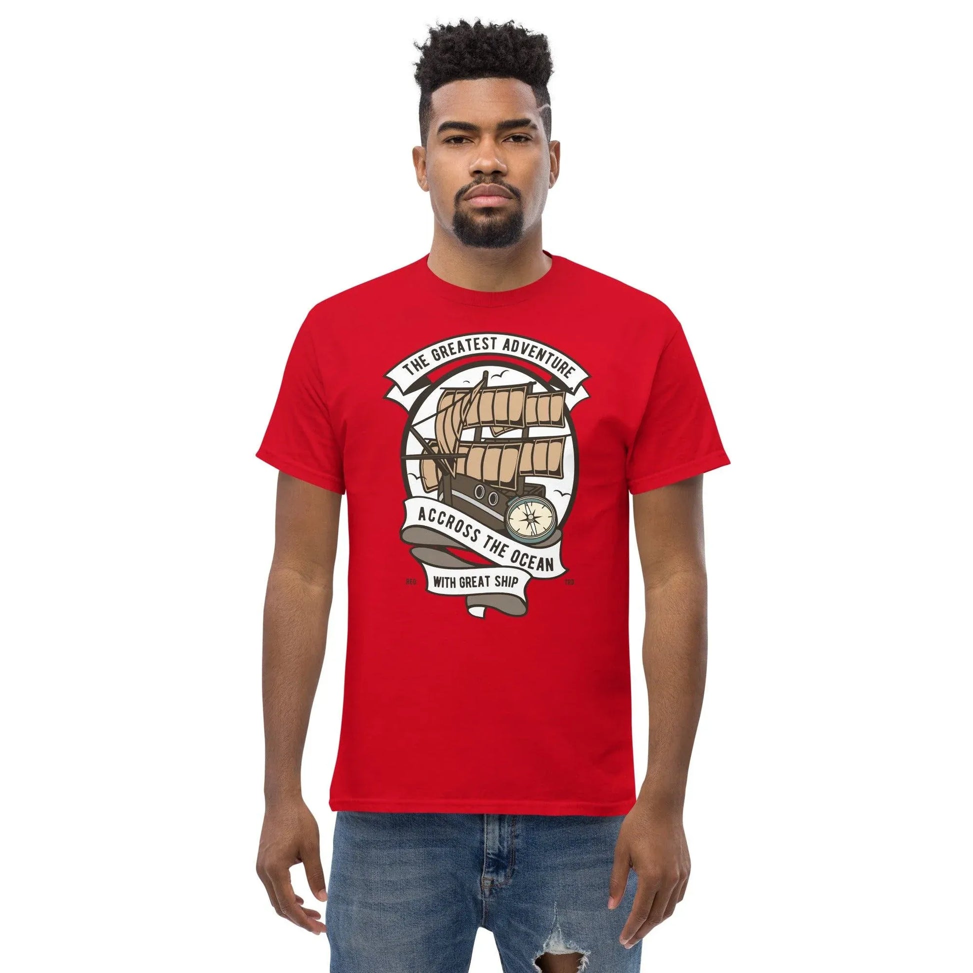 across-the-ocean-herren-t-shirt-t-shirt-jlr-design-50631 - JLR Design