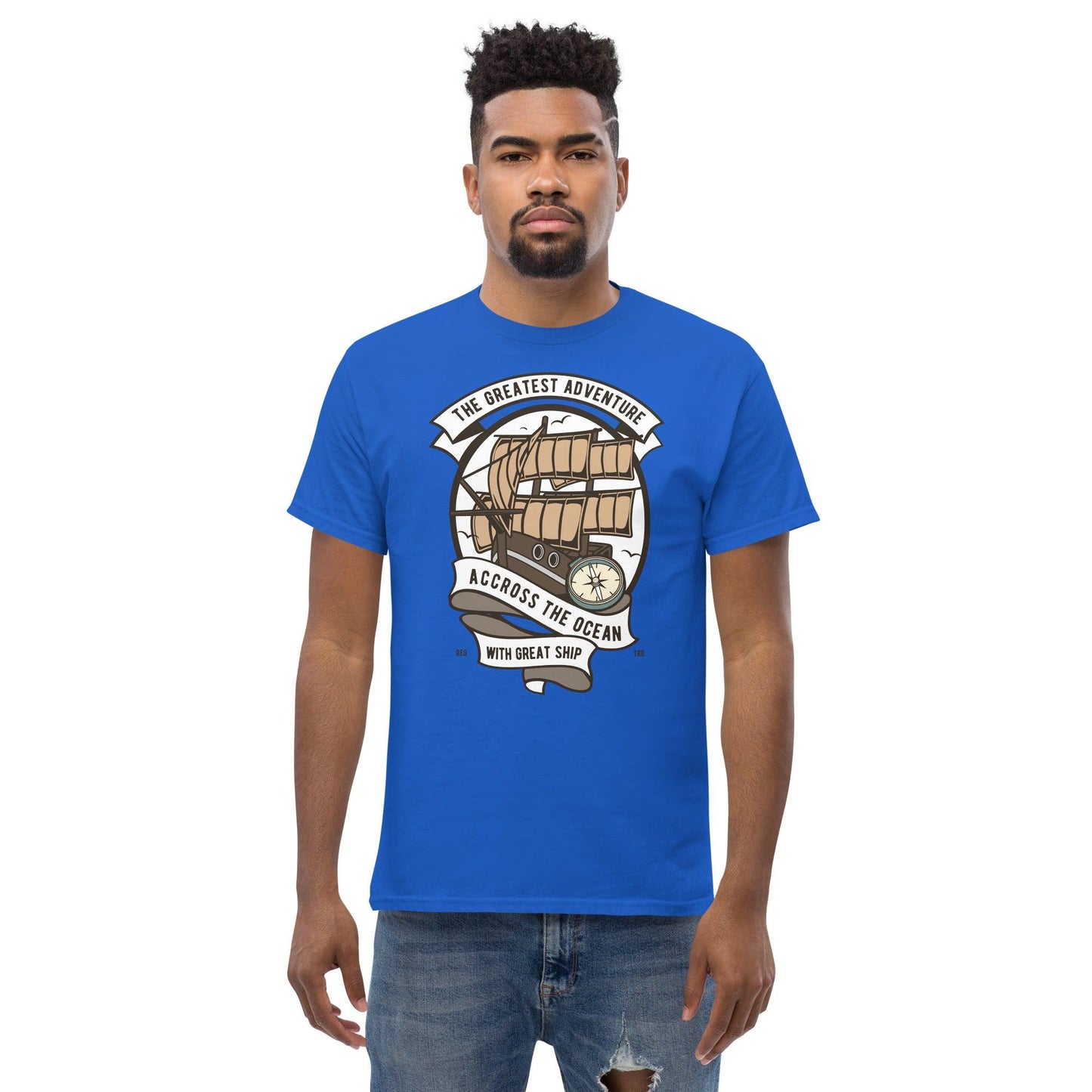 Across the Ocean Herren T-Shirt T-Shirt 29.99 Across, Herren, Ocean, T-Shirt JLR Design