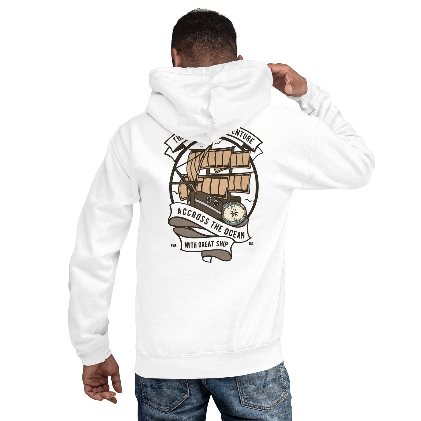 Across the Ocean Hoodie Hoodie 54.99 Across, Hoodie, Ocean JLR Design