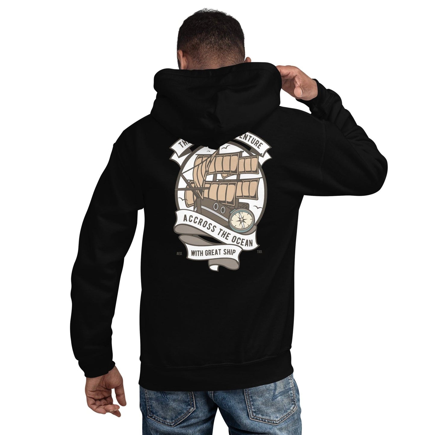 Across the Ocean Hoodie Hoodie 54.99 Across, Hoodie, Ocean JLR Design