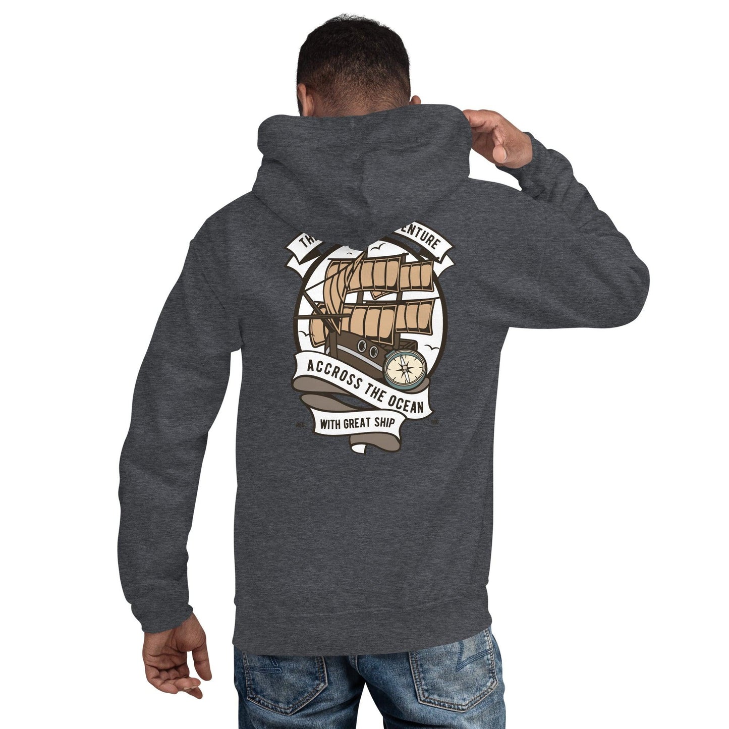 Across the Ocean Hoodie Hoodie 54.99 Across, Hoodie, Ocean JLR Design