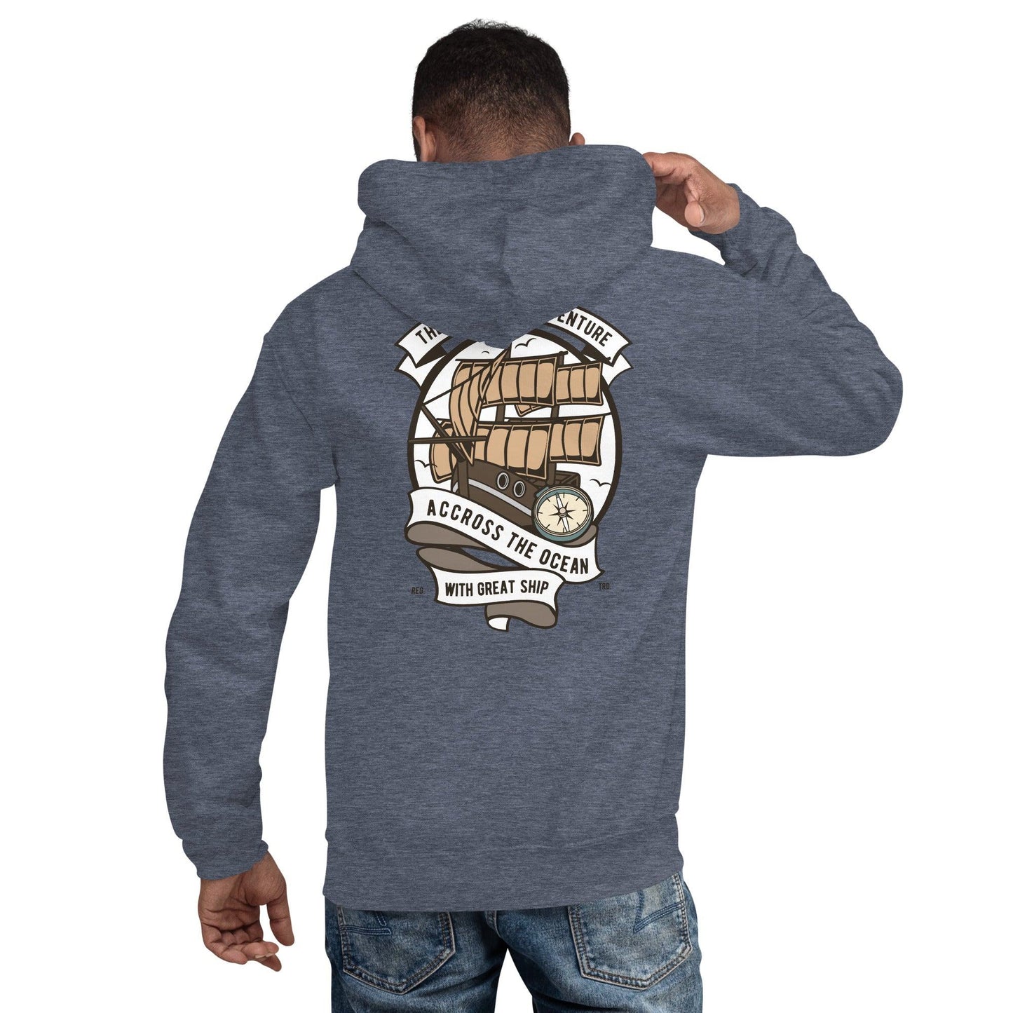 Across the Ocean Hoodie Hoodie 54.99 Across, Hoodie, Ocean JLR Design