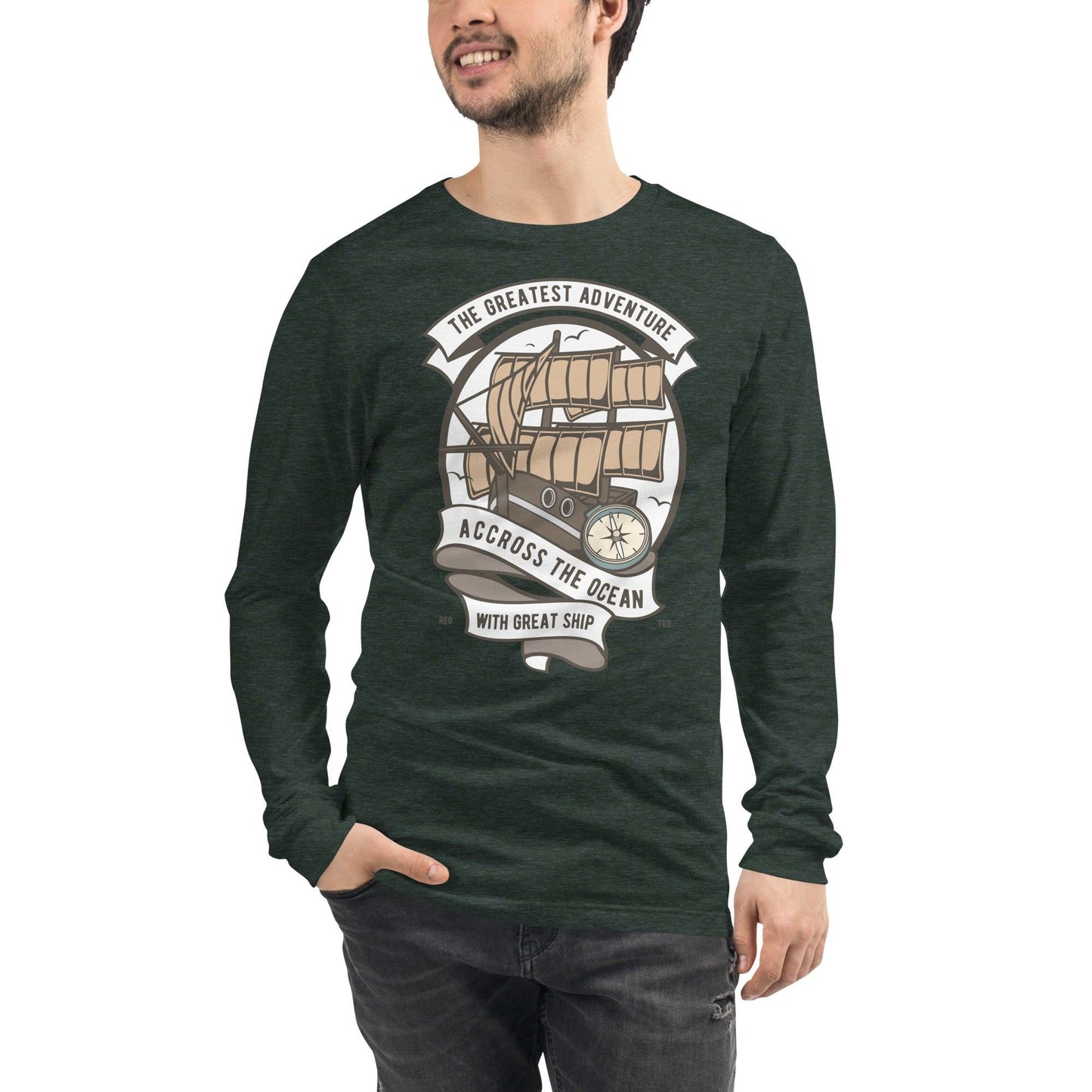 Across the Ocean Langarmshirt Langarmshirt 44.99 Across, Langarmshirt, Ocean JLR Design