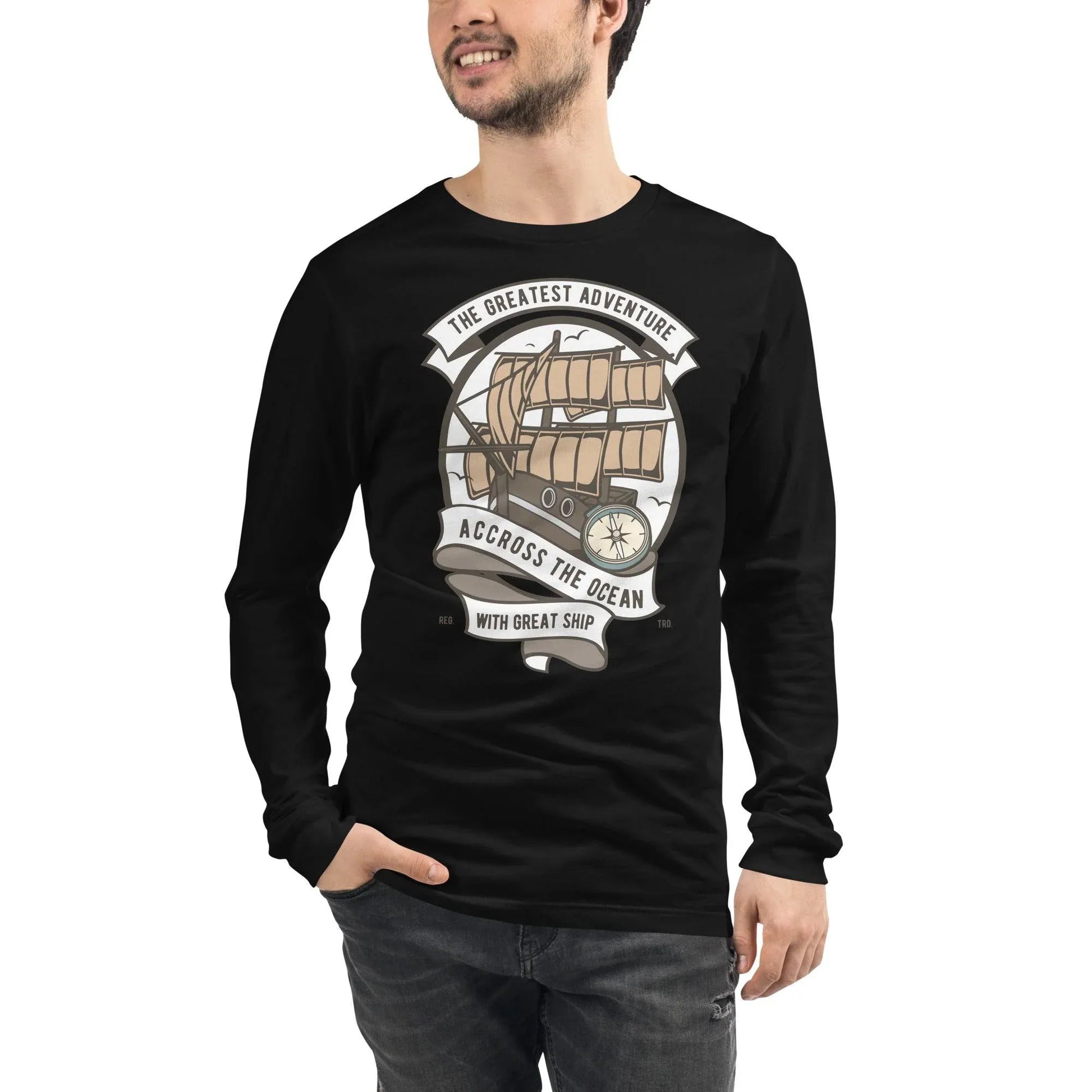 Across the Ocean Langarmshirt Langarmshirt JLR Design