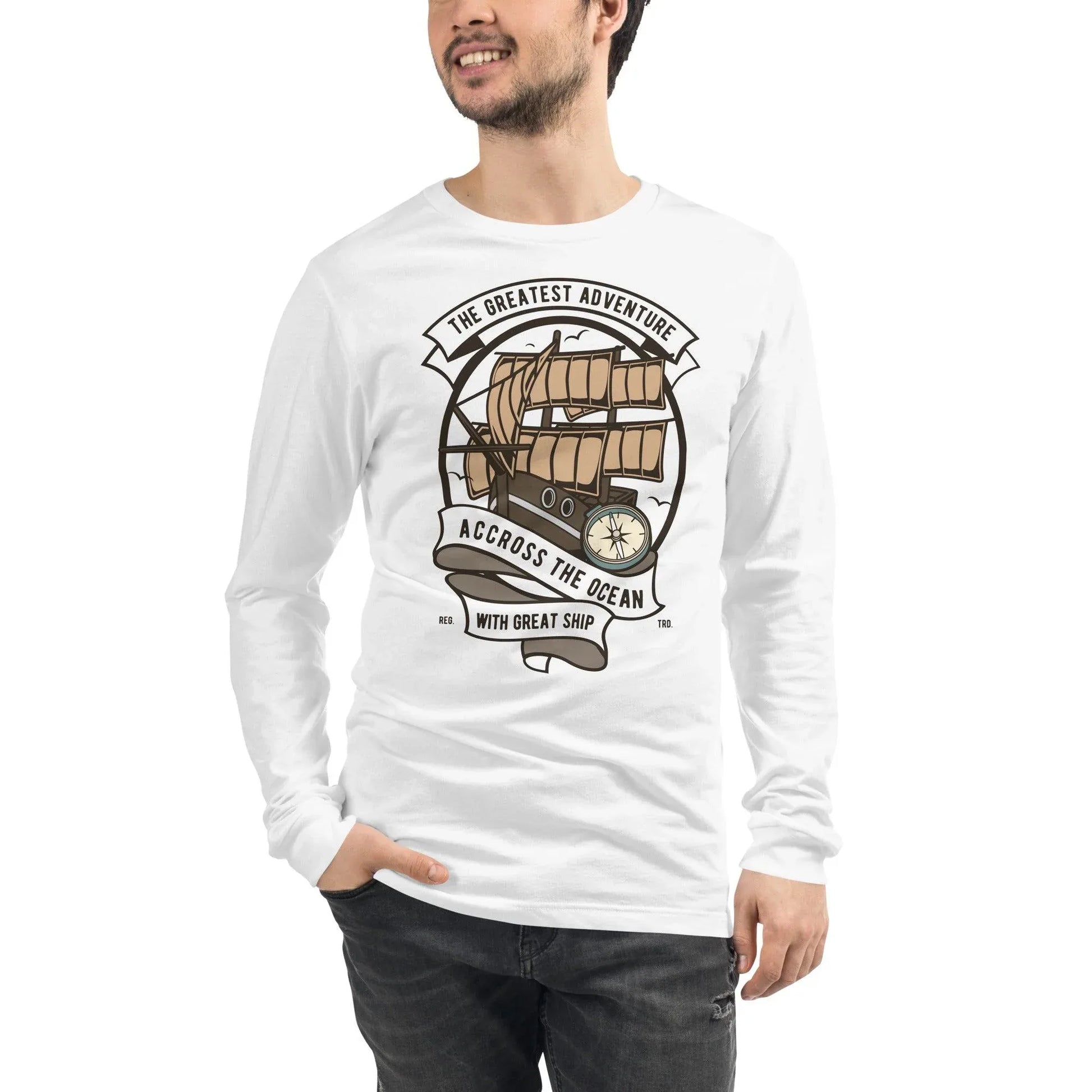 Across the Ocean Langarmshirt Langarmshirt JLR Design